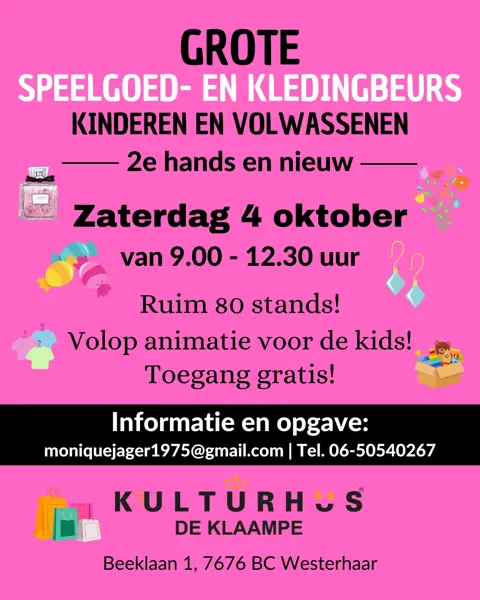Grote Kleding & Speelgoedbeurs